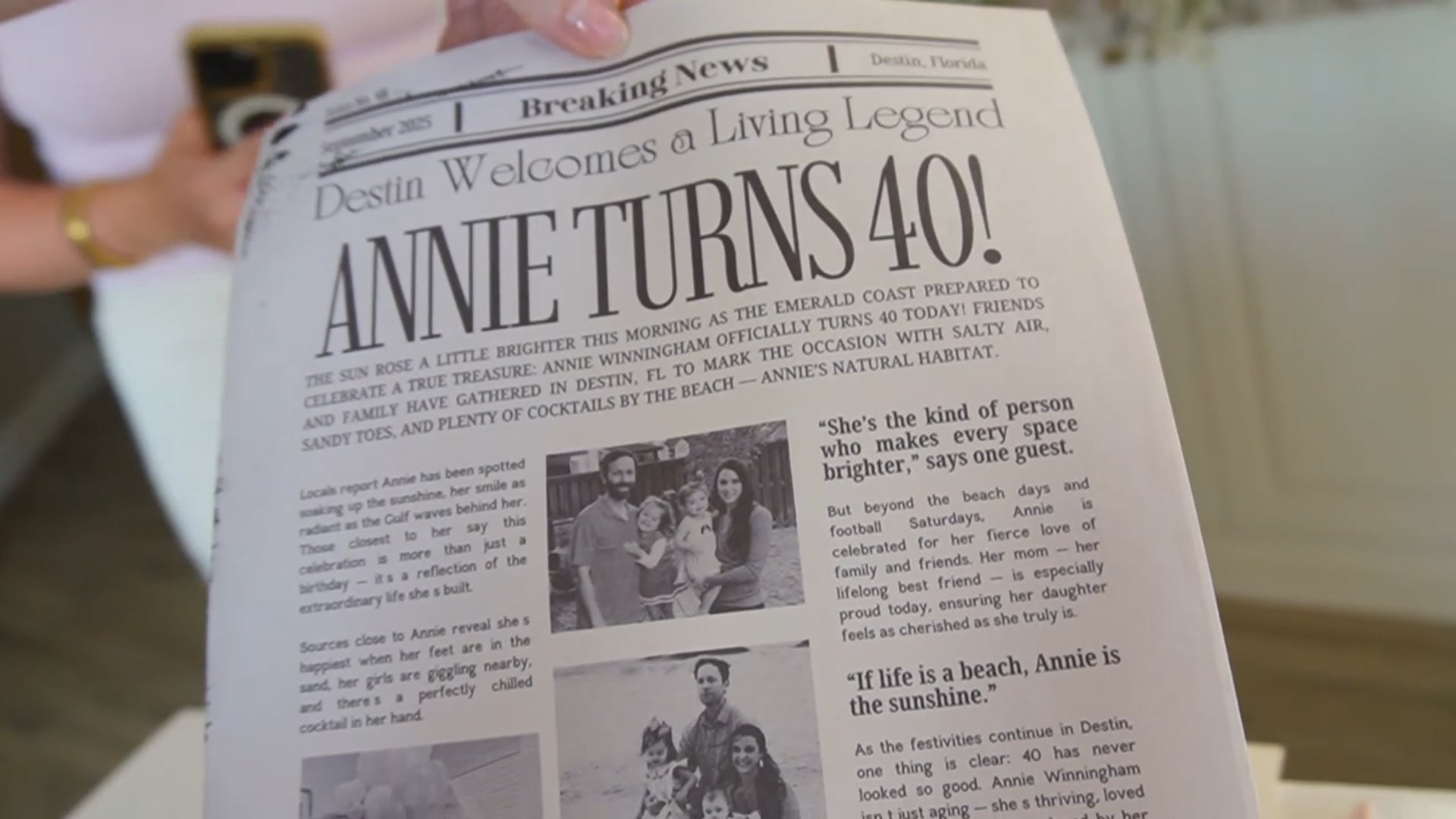 Annie's 40th Birthday