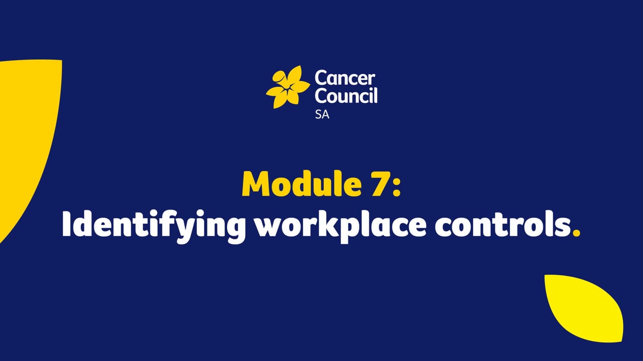 SunSmart workplace online learning - module 7