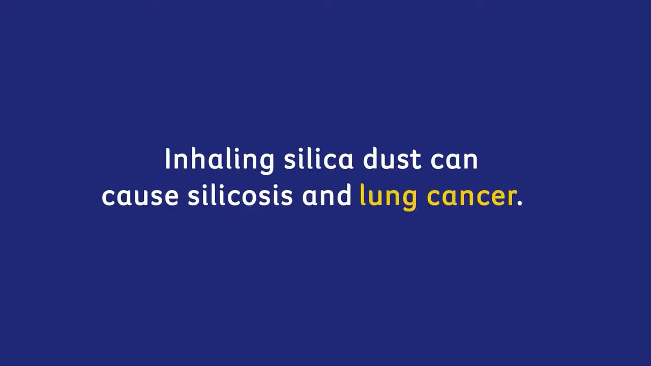 Silica dust can cause silicosis and lung cancer