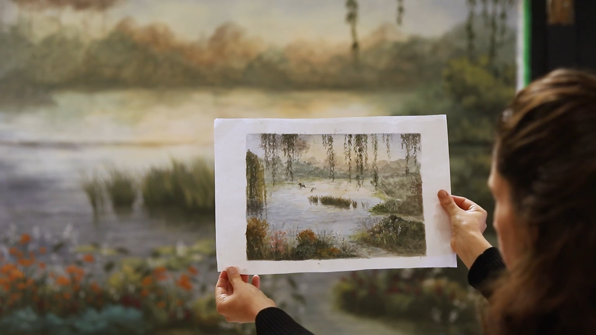Dans l'atelier de Gaëlle Damon, fresque "June" - Marion Saupin