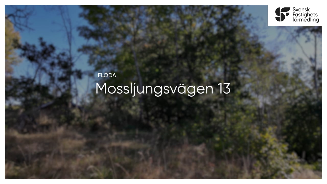 Tomt på Mossljungvägen 13 Centralt Lerums kommun - video