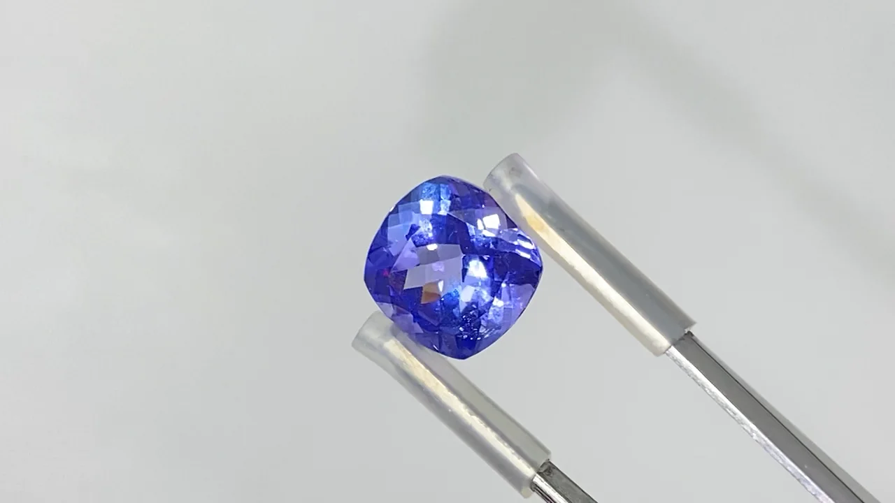 動画】【1点もの】宝石質タンザナイトAAAAA ルース ファセットカット 1