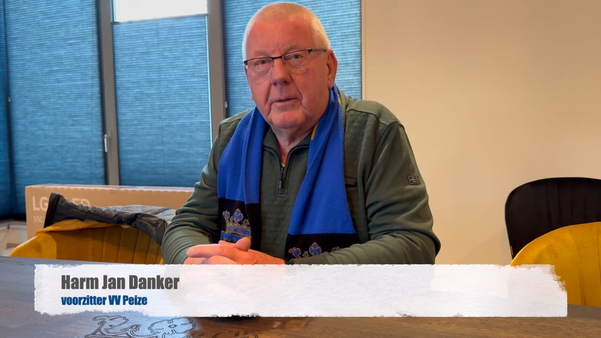 Voorzitter Harm Jan Danker stopt als voorzitter vv Peize