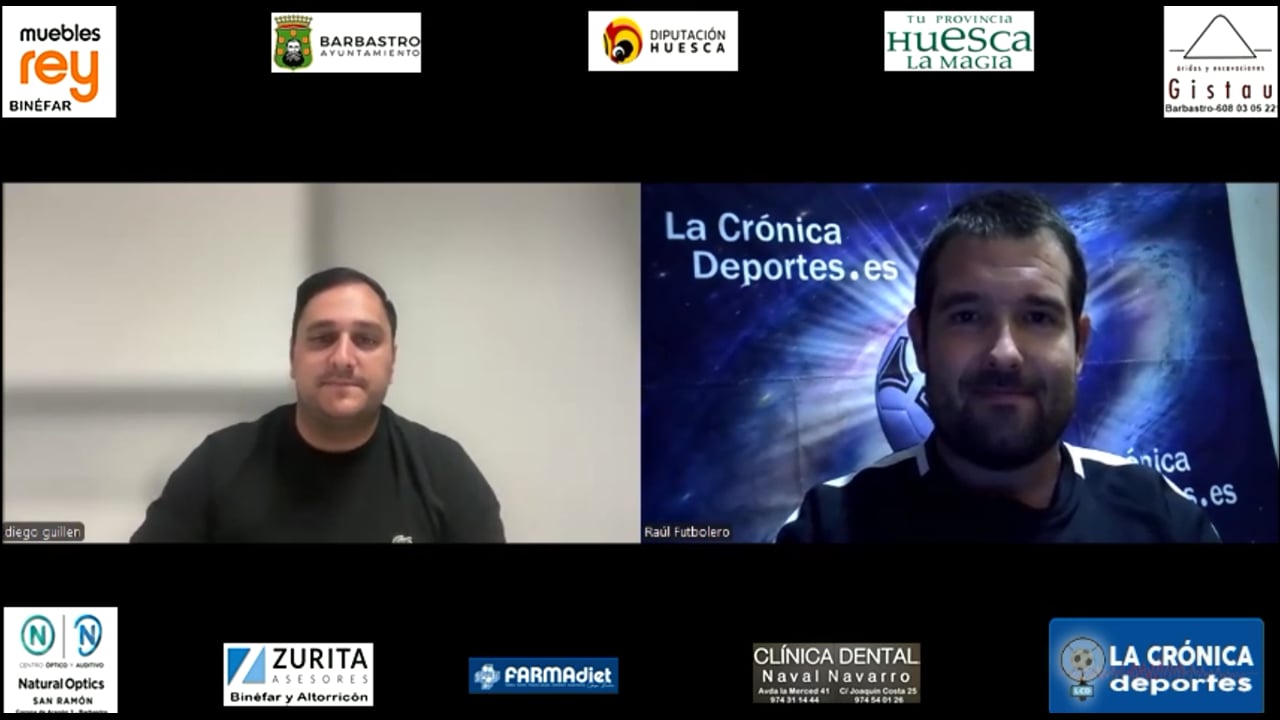 "Jornada 5" Análisis Primera Regional G2 / DIEGO GUILLÉN (Entrenador At. Binéfar)