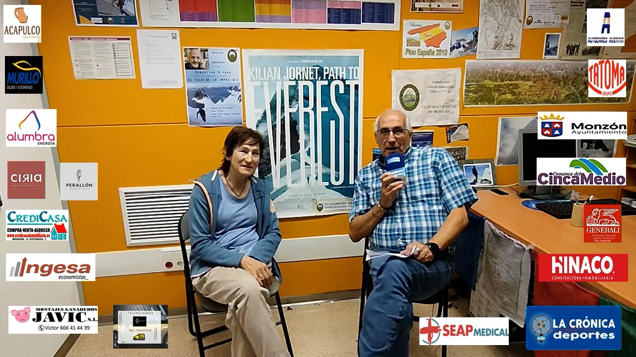 CON  LA MONTAÑERA  ALEGRIA BARRI  HABLAMOS DE SU RECIENTE EXPEDICIÓN EN SOLITARIO AL  PERU Y BOLIVIA  Y DEL CLUB MONTISONENSE DE  MONTAÑA  DE LA QUE ES PRESIDENTA