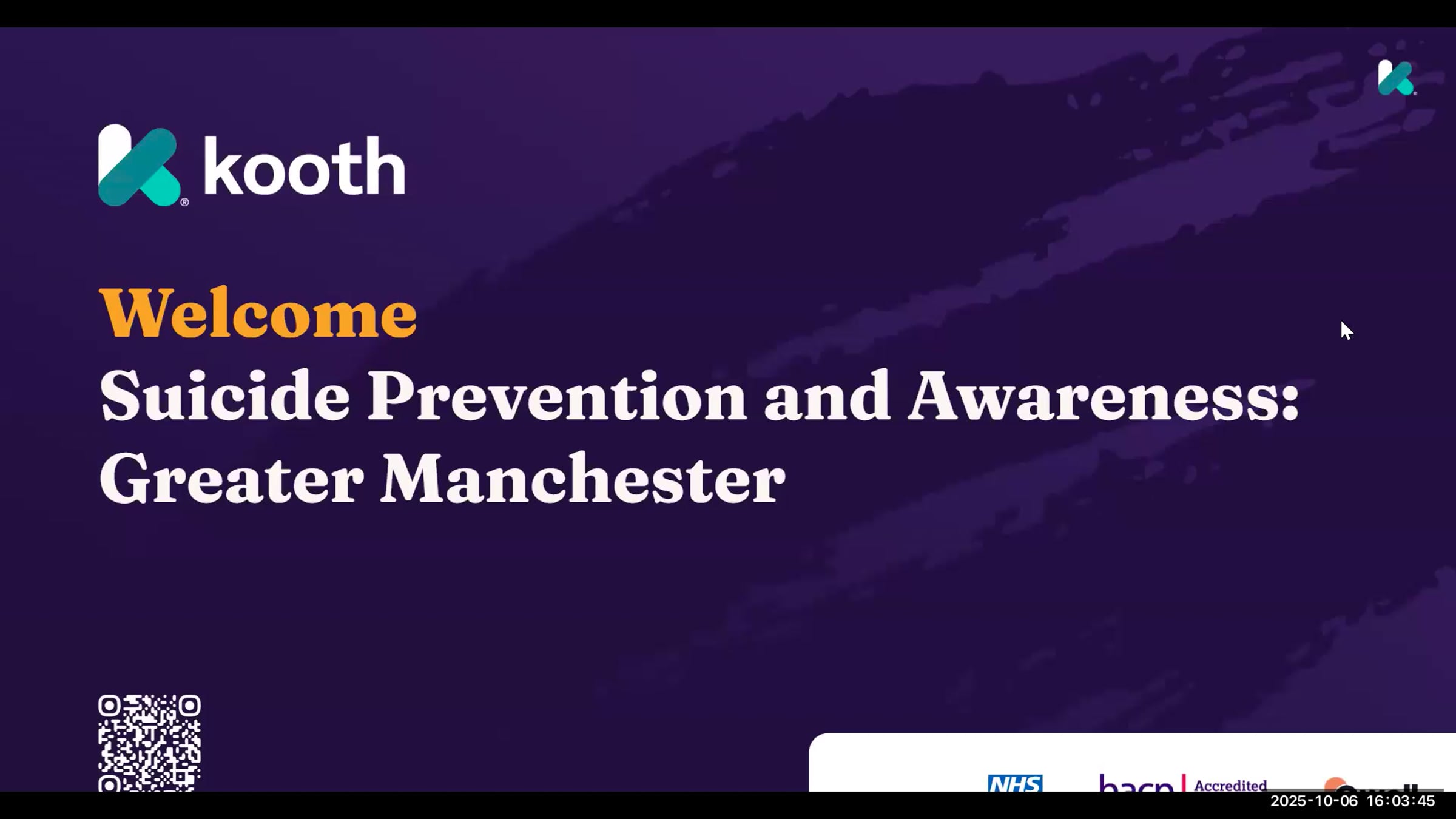 Kooth Talks - Greater Manchester Suicide Prevention & Awareness ...
