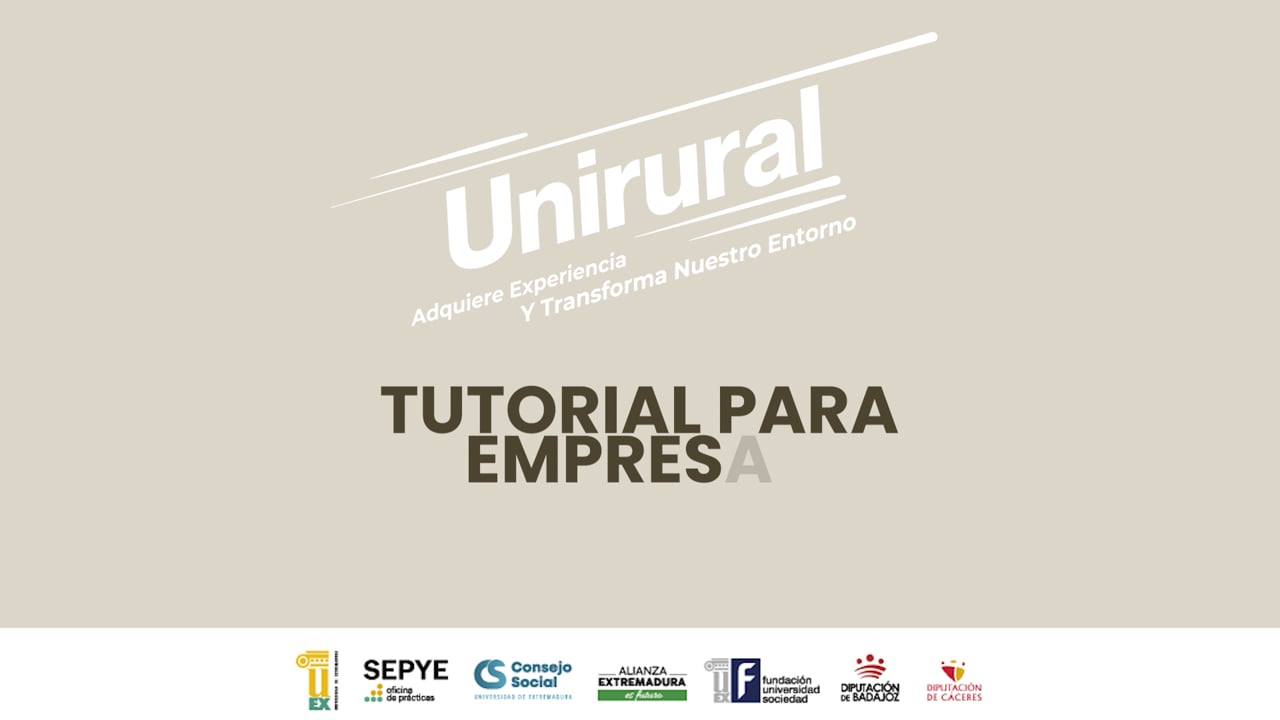 Tutorial para empresas - Unirural