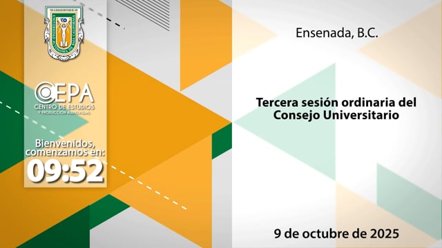 Sesión Ordinaria de Consejo Universitario, Ensenada.