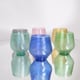 VIBES Set of 6 Murano Glass Tumblers – Handcrafted Multicolor Rigadin Design video