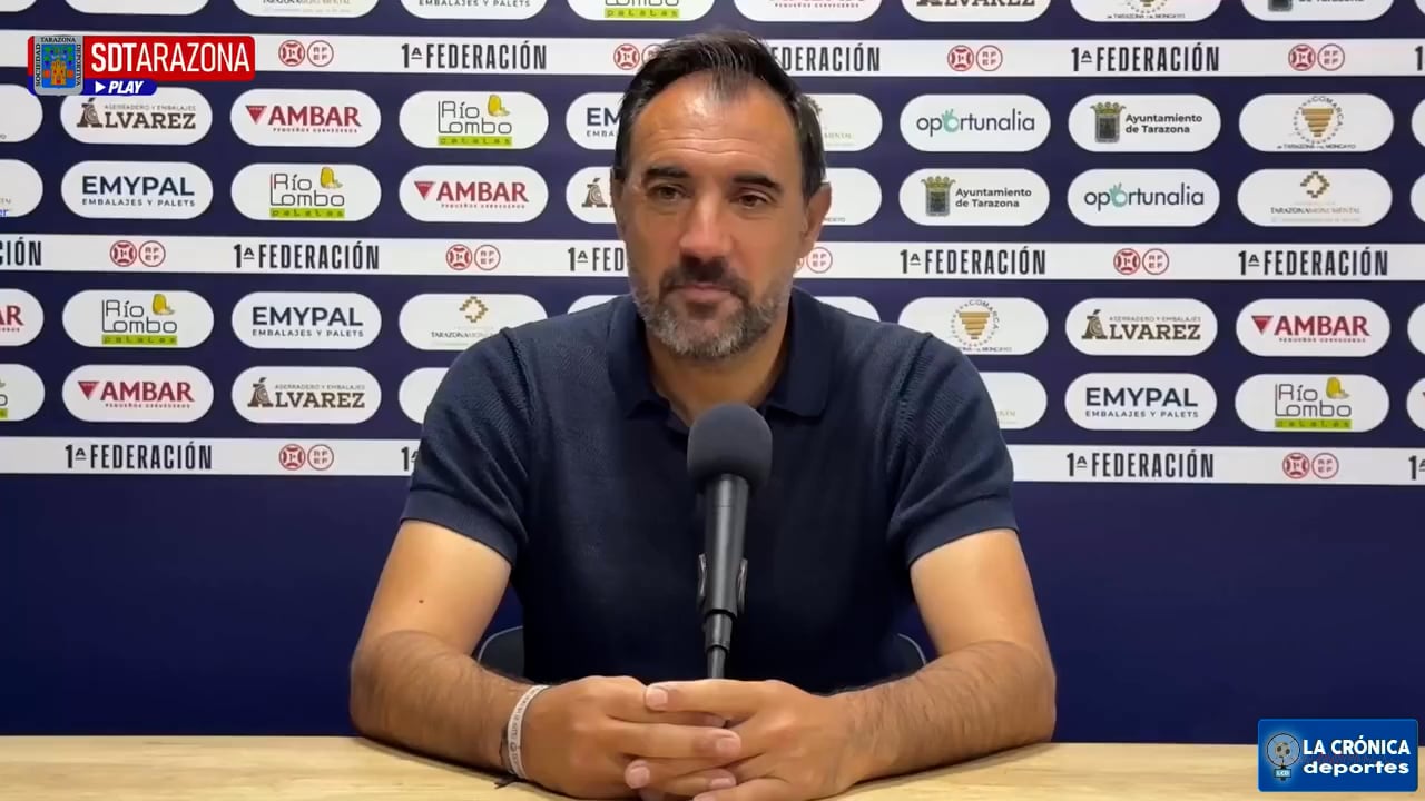 LA PREVIA / SD Tarazona - Real Murcia / JUANMA BARRERO (Entrenador Tarazona) J7 - 1ª RFEF G2 / Fuente: SD Tarazona