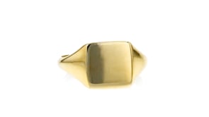 Italian 14kt Yellow Gold Personalized Signet Ring