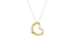 Italian 14kt Yellow Gold Heart Pendant Necklace