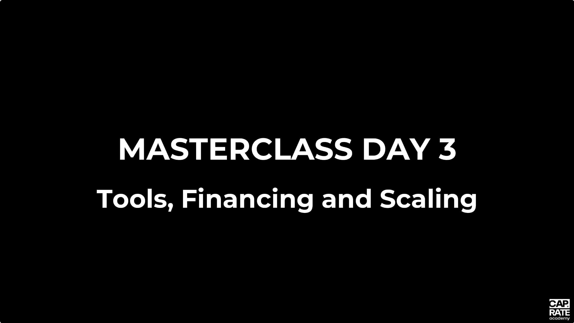 DAY 3 - MASTERCLASS | Videos & Movies on Vimeo