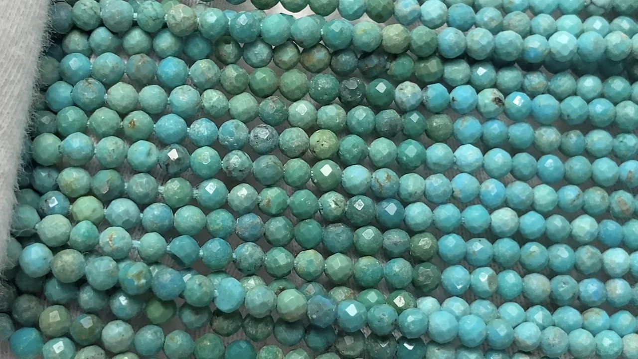 動画】【素晴らしい輝き】アリゾナ産キングマンターコイズAA++