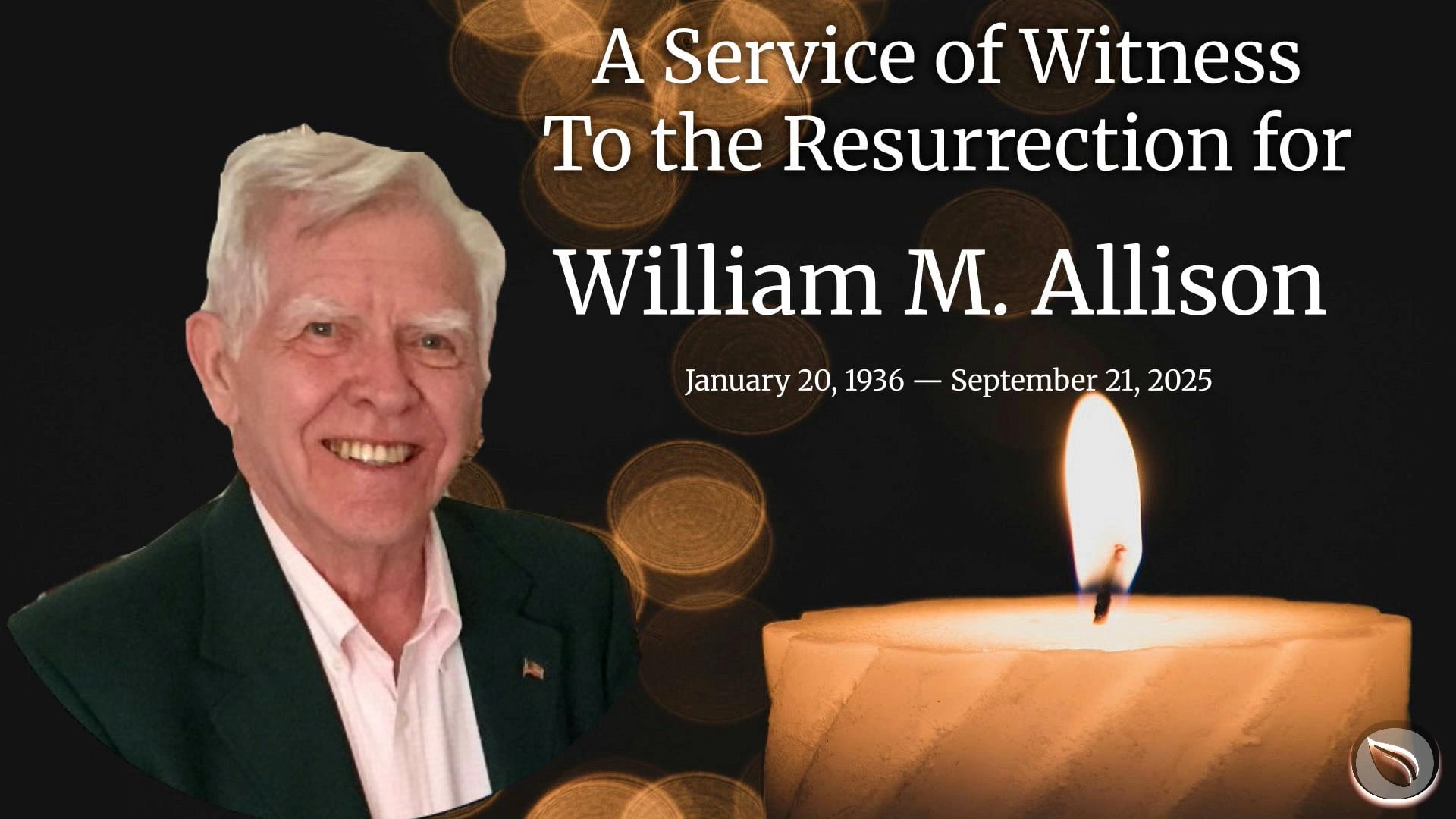 10-10-2025: Memorial Service for William Allison