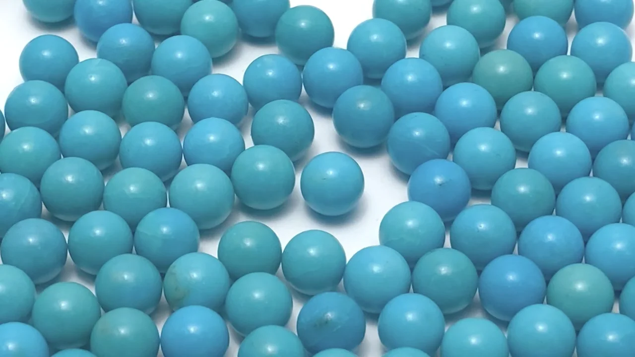 ターコイズ スフィア・ラウンド6mm 4粒｜天然石ビーズの卸問屋・通販