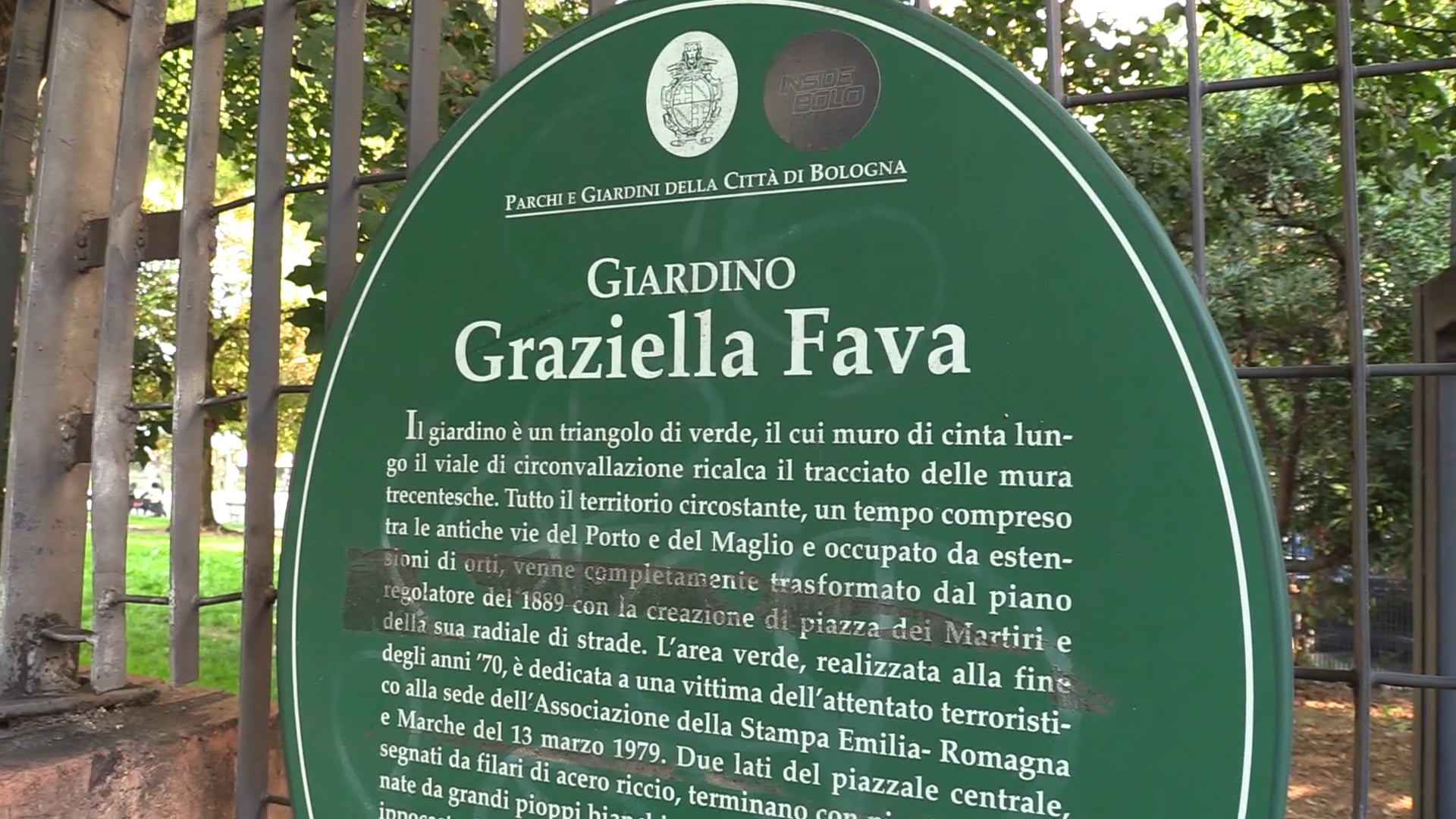 Lotta a degrado e criminalità al giardino Fava di Bologna