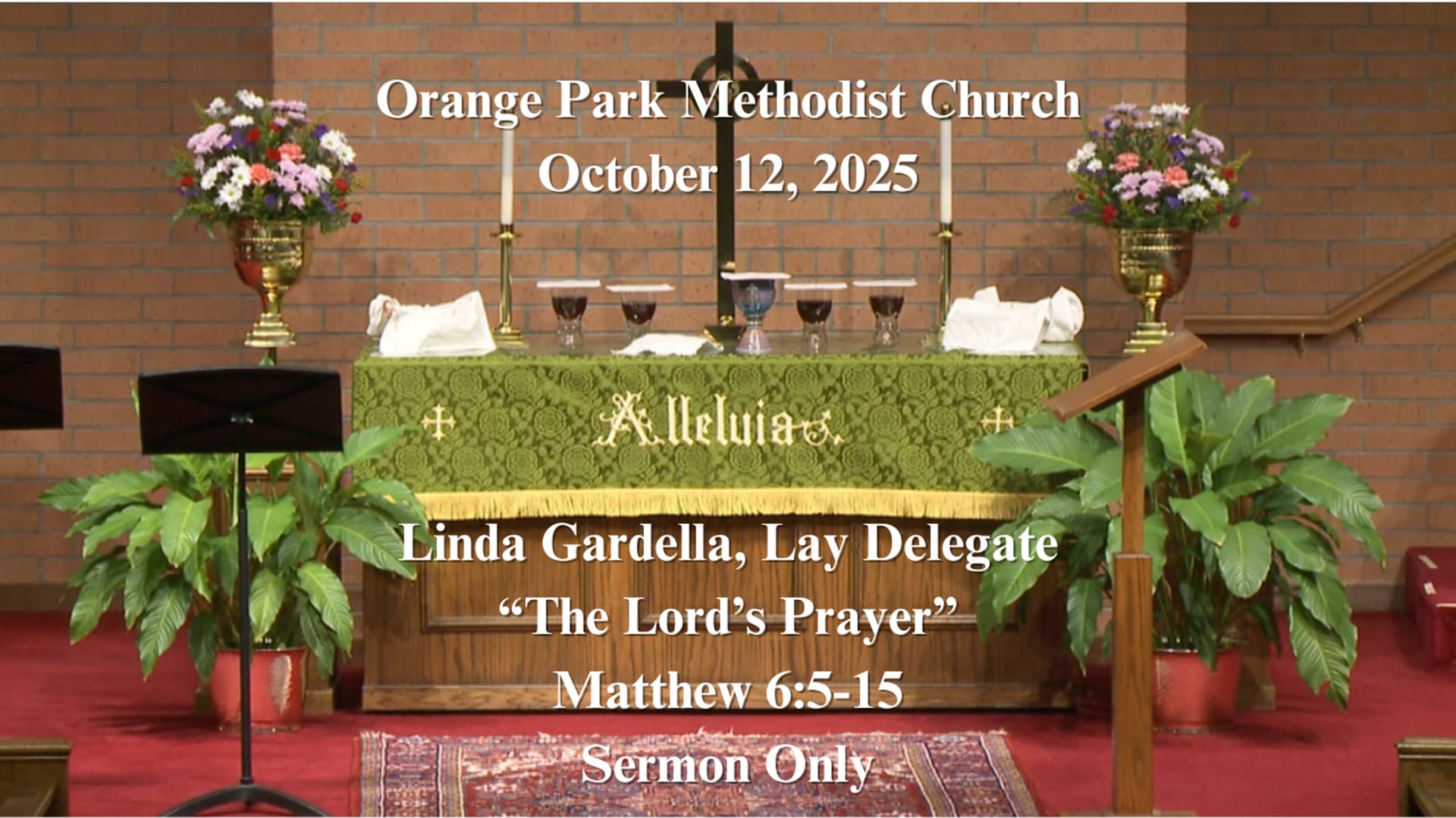 October 12, 2025 Sermon Only