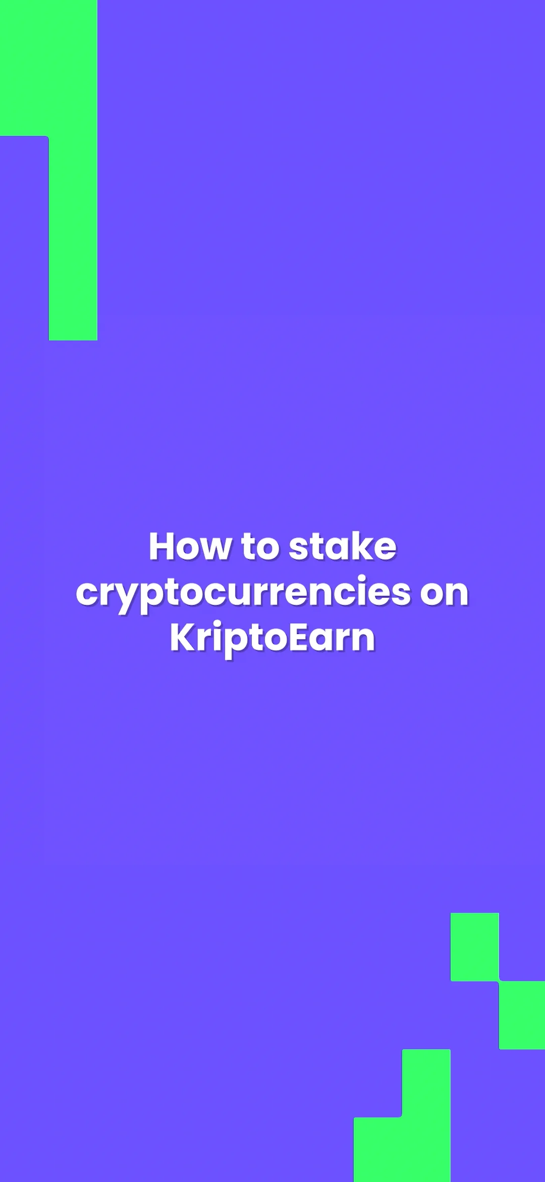 How to stake cryptocurrencies on KriptoEarn? | EN M 13