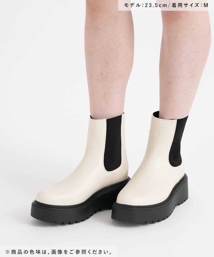 ジップ付きで着脱楽ちん♪]バックZIPサイドゴアブーツ | [公式