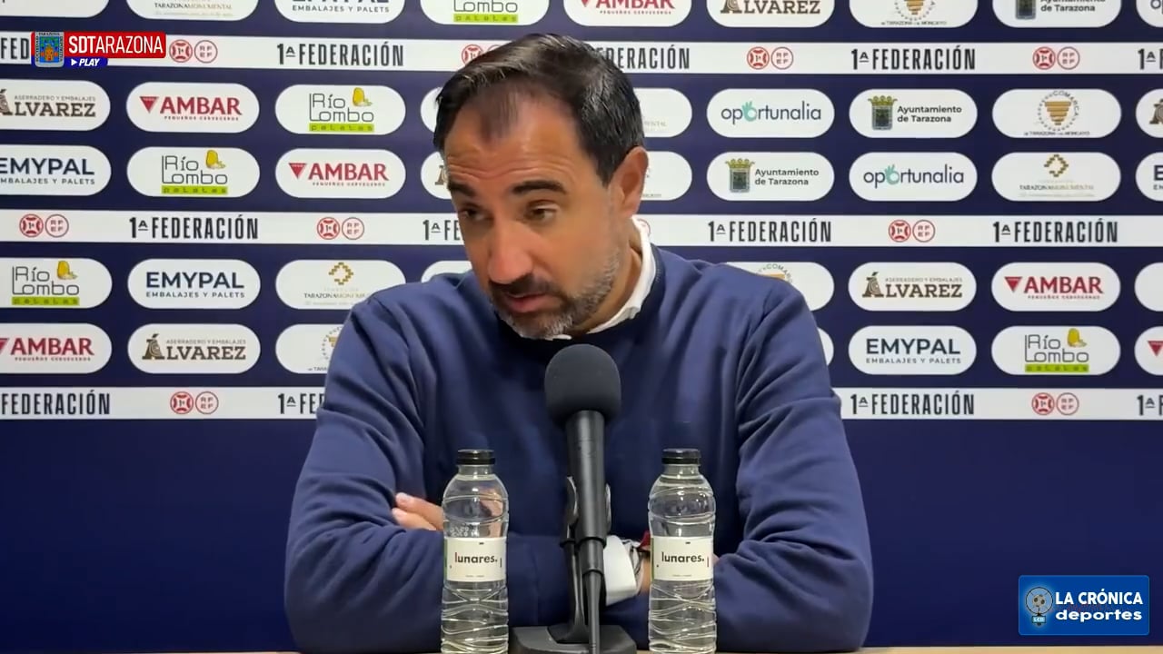 JUANMA BARRERO (Entrenador Tarazona) SD Tarazona 1-0 Real Murcia / J7 - 1ª RFEF G2 / Fuente: SD Tarazona