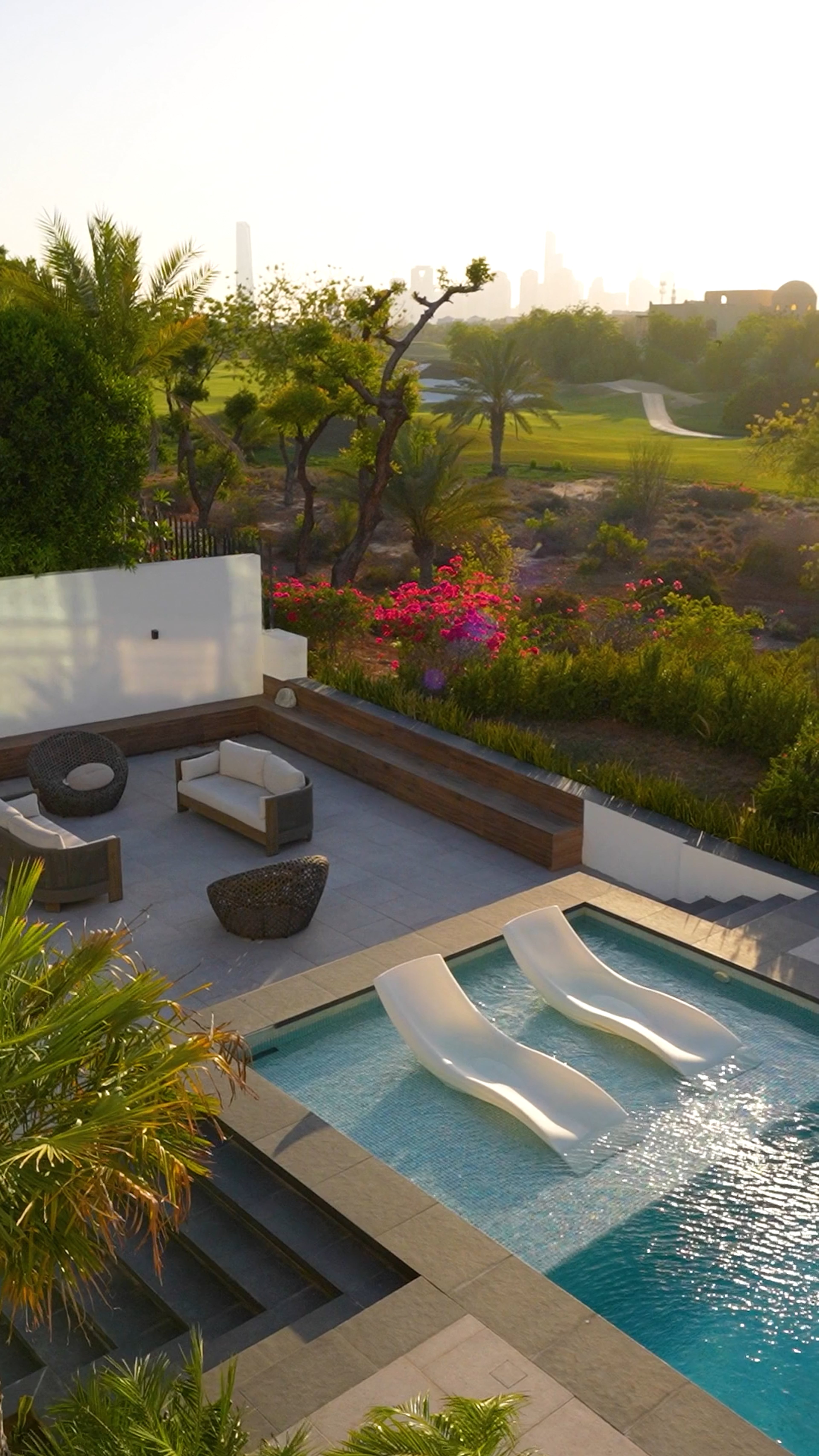 Eden House Cinematic Showcase — for BW Real Estate, aerial pool and Dubai skyline