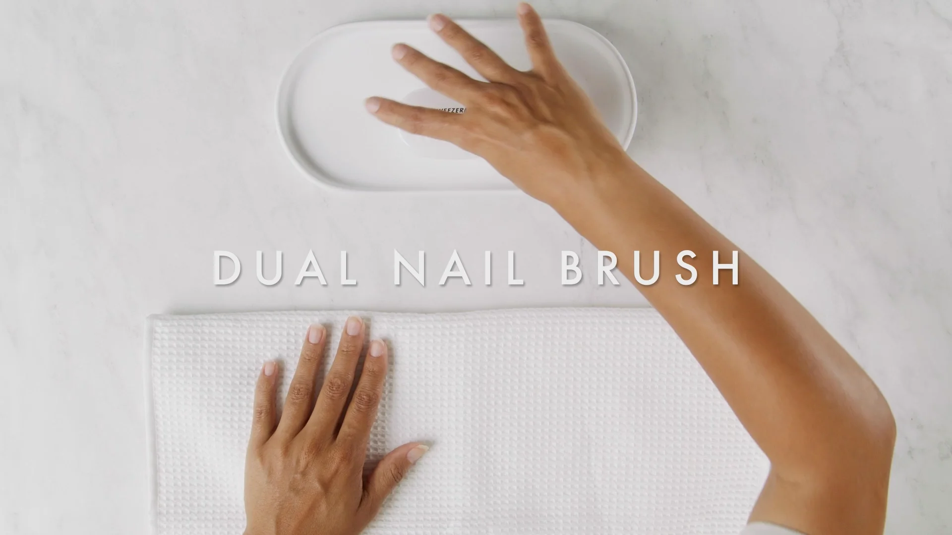 Tweezerman Dual Nail Brush | Fingernail Cleaning Brush