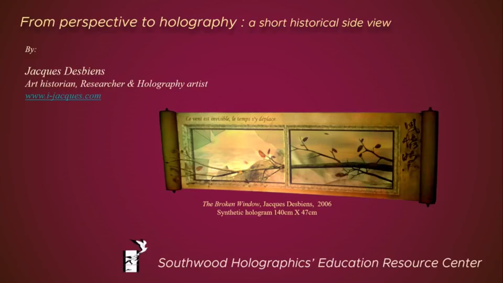 Perspective & The Computer Generated Hologram