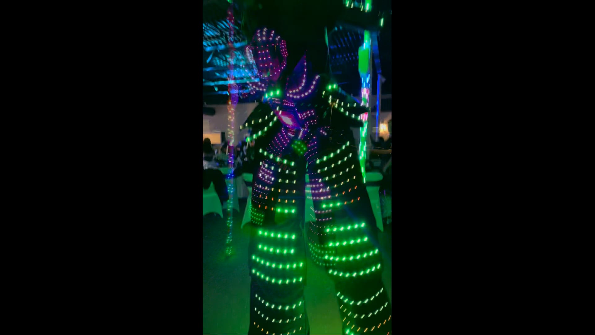 Promotional video thumbnail 1 for Party RNGR - L.E.D Robot Party Service