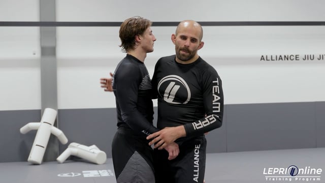Over Under with Wrist Control to Knee Pick Attempt to Double Leg Takedown