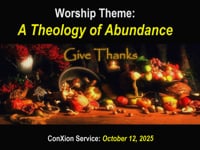 Worship for October 12, 2025