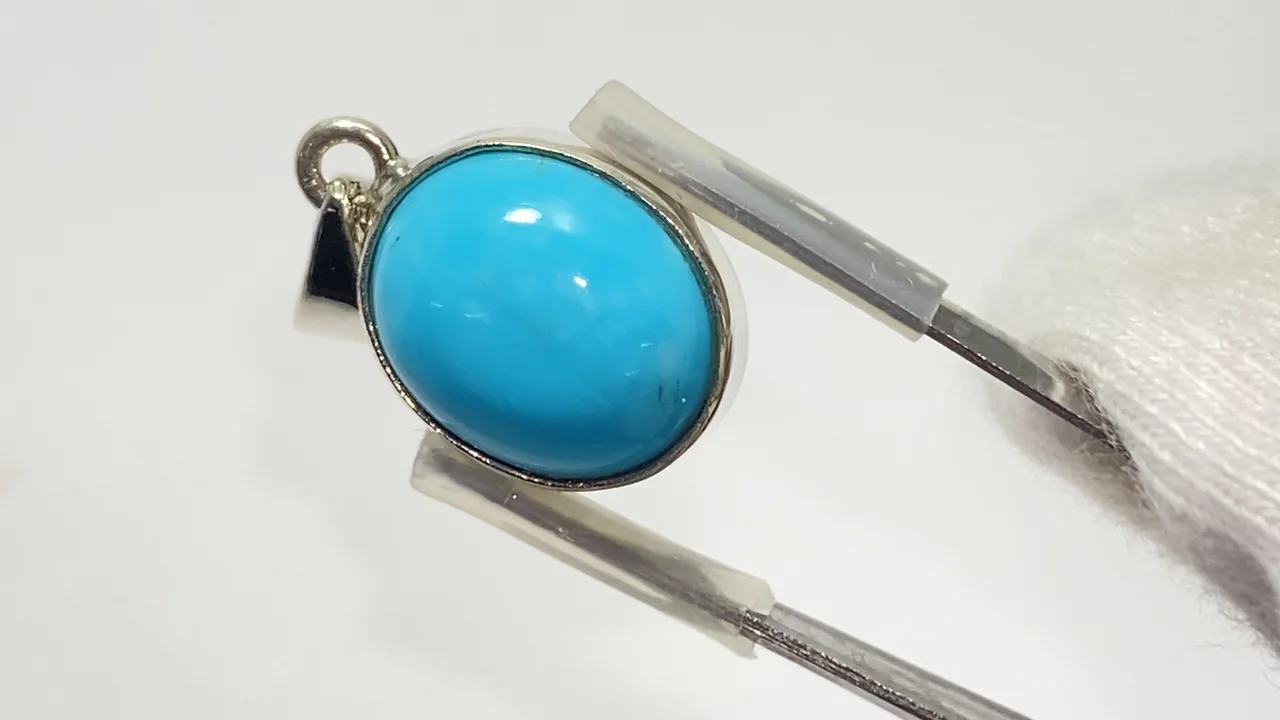 動画】【1点もの】キングマンターコイズAAA- ペンダントトップ
