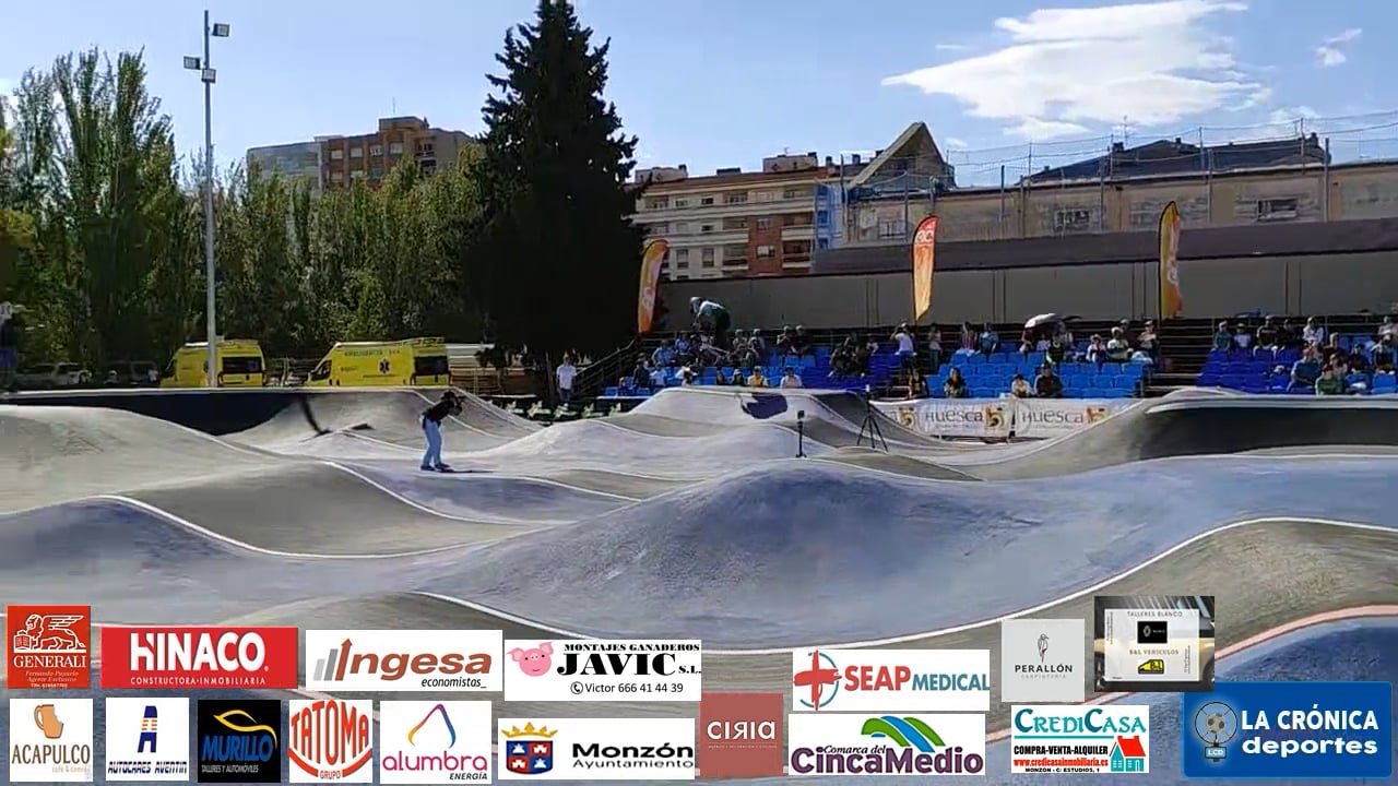 GRAN  AMBIENTE Y  ÉXITO DE ORGANIZACIÓN EN EL CAMPEONATO DE ESPAÑA  DE PUMPTRACK  CELEBRADO EN MONZÓN