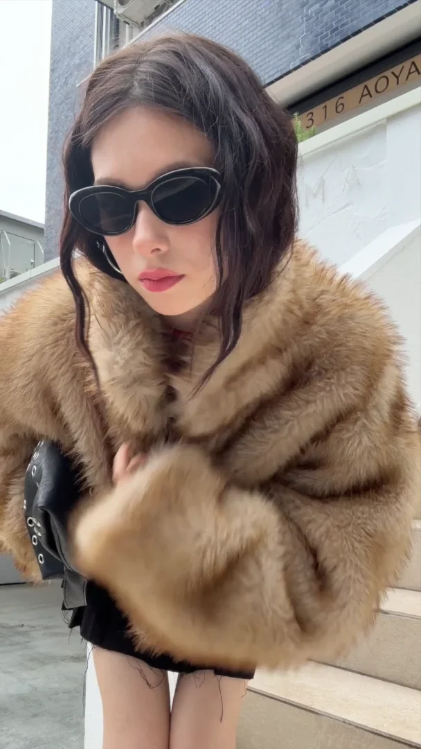 フェイクファー ショートジャケット | レディスファッション ENVYM