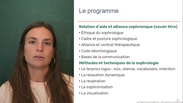 Devenir sophrologue avec l'Ecole de Santé Naturelle