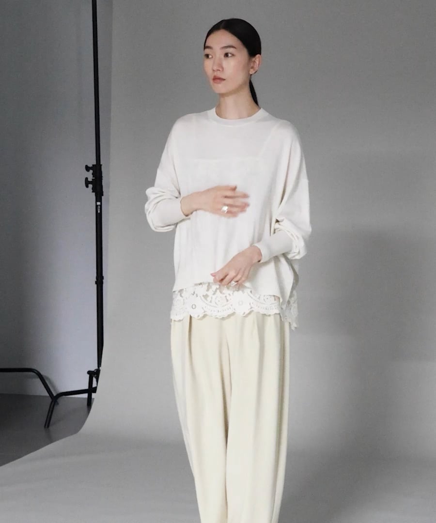 追加予約】ハイゲージレースニットプルオーバー | [公式]カレン