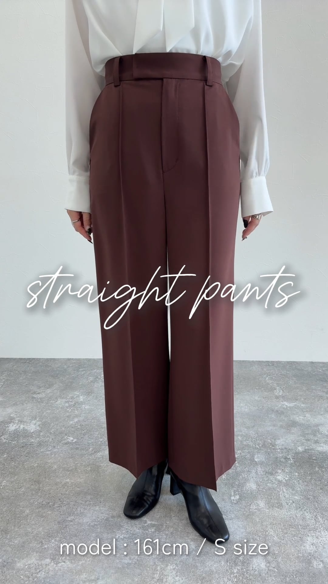 ピンタックストレートパンツ | [公式]アンデミュウ（Andemiu）通販