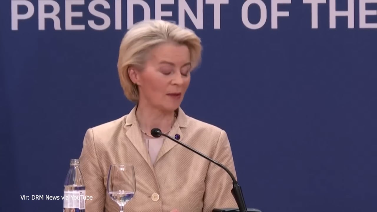 Von der Leyen sredi Beograda Vučiću prisolila klofuto, kakršne ne pomnimo