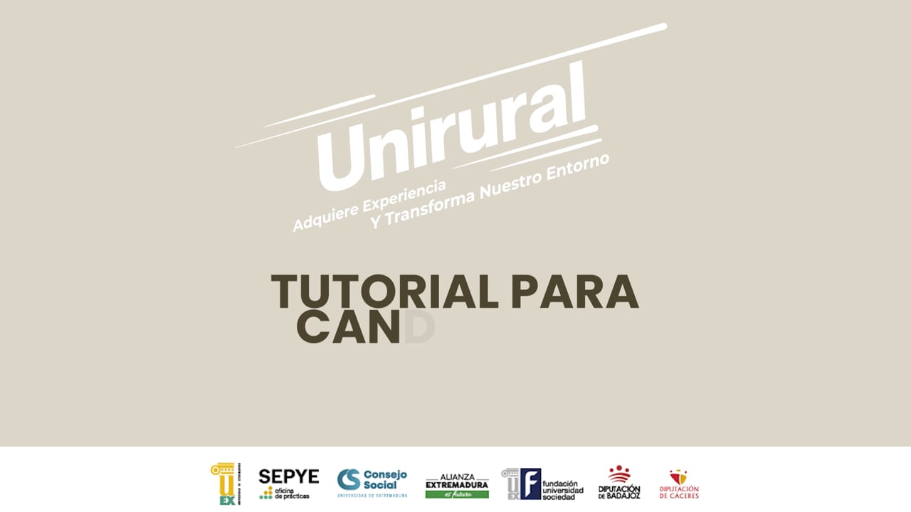 Tutorial para candidatos - Unirural