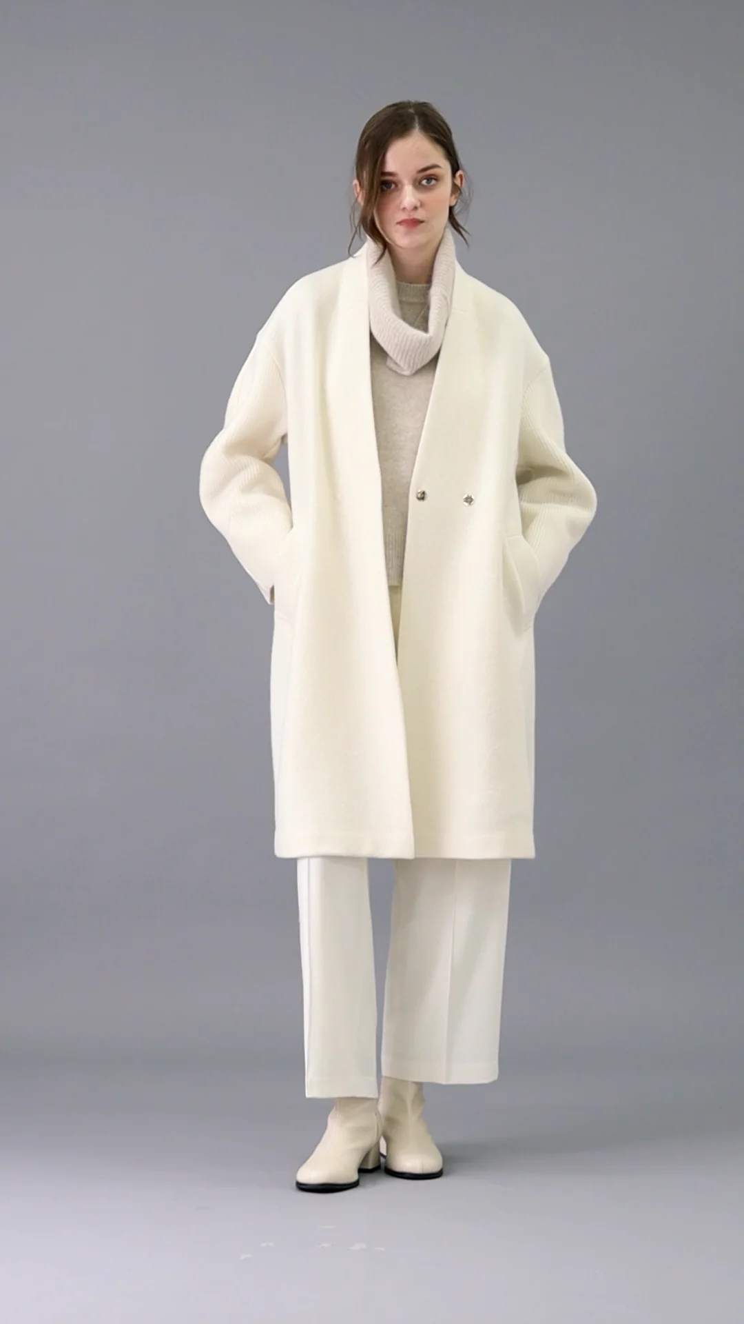 エクラ掲載】【日本製】 フェスタ ウール コート ｜ MORABITO SPELL