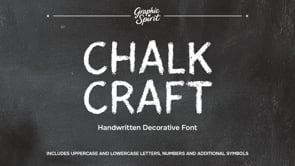 Chalk Craft Handwritten Font, a Handwritten Font by Graphic Spirit (Thumbnail 2 of 13)