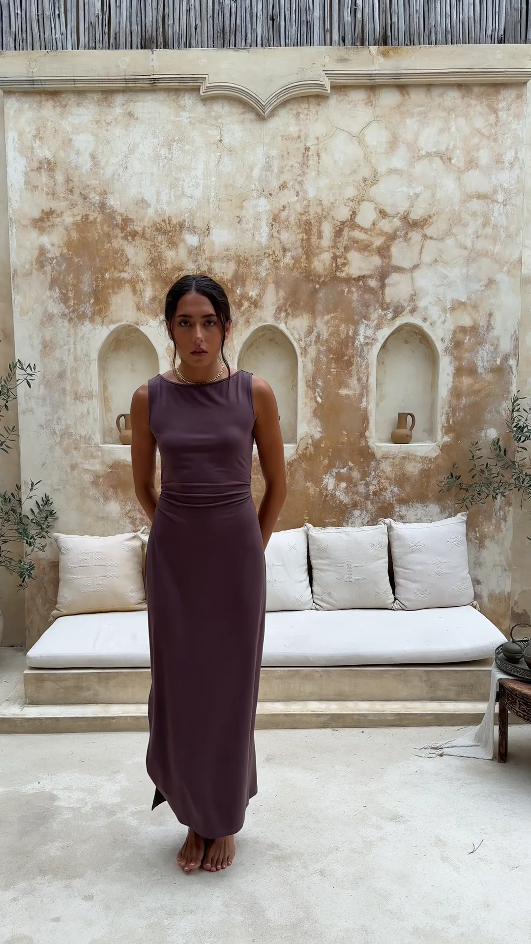 Aria Dress Mocha – Lost & Fray