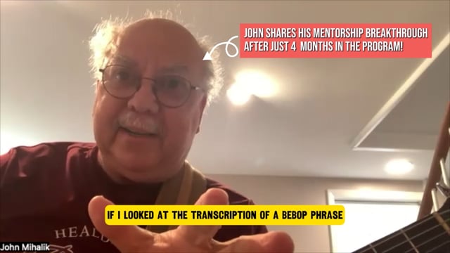 John's mentorship testimonial