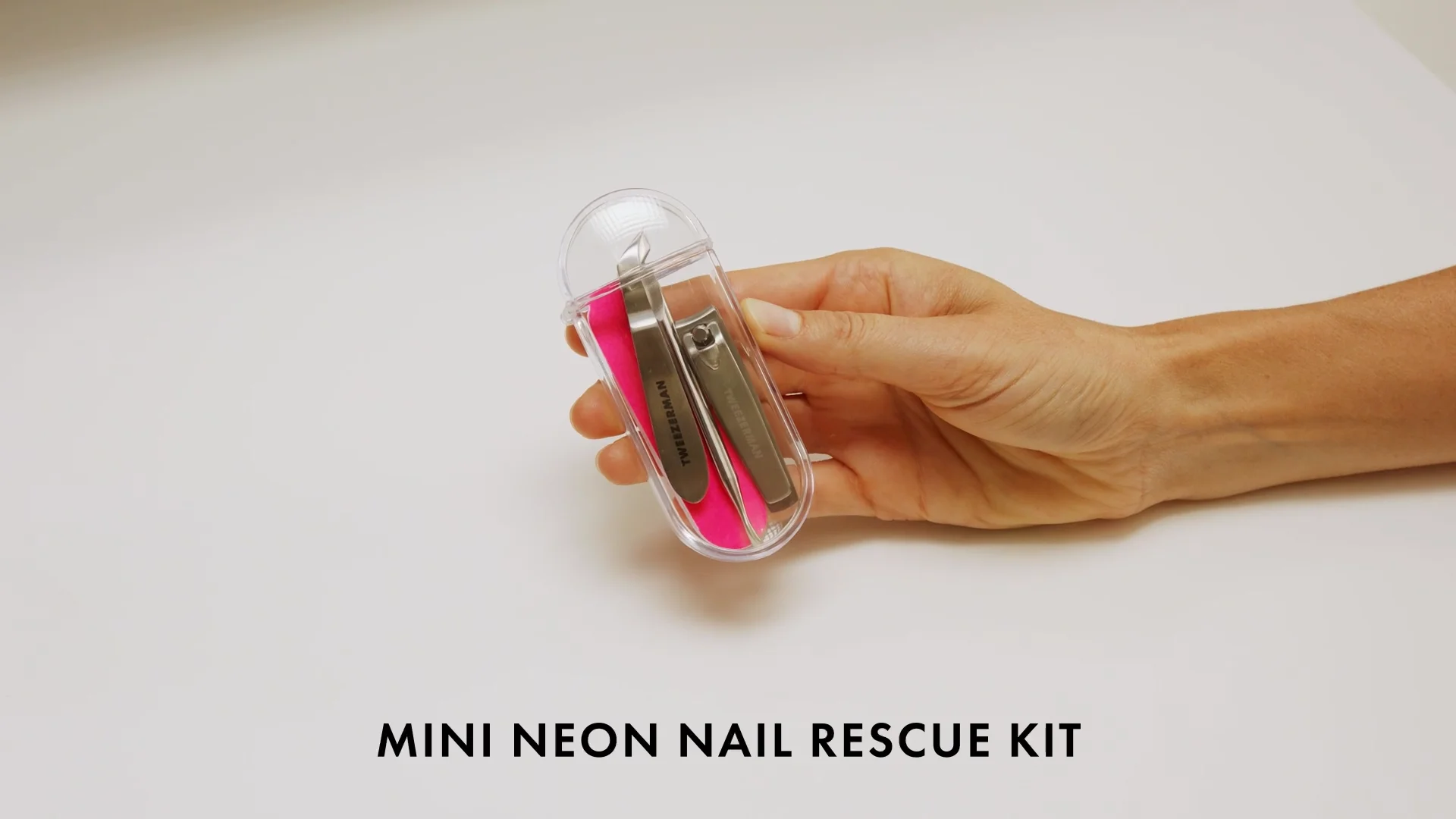Tweezerman's Mini Neon Nail Rescue Kit