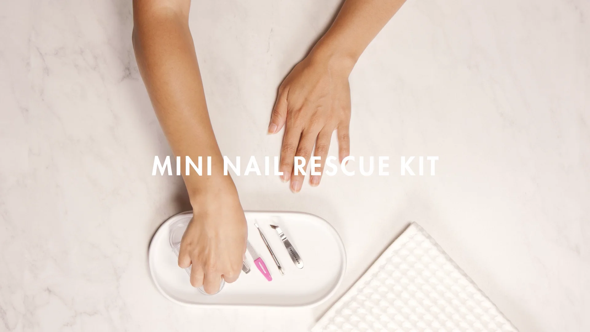 Tweezerman Mini Nail Rescue Kit | Travel Manicure Kit