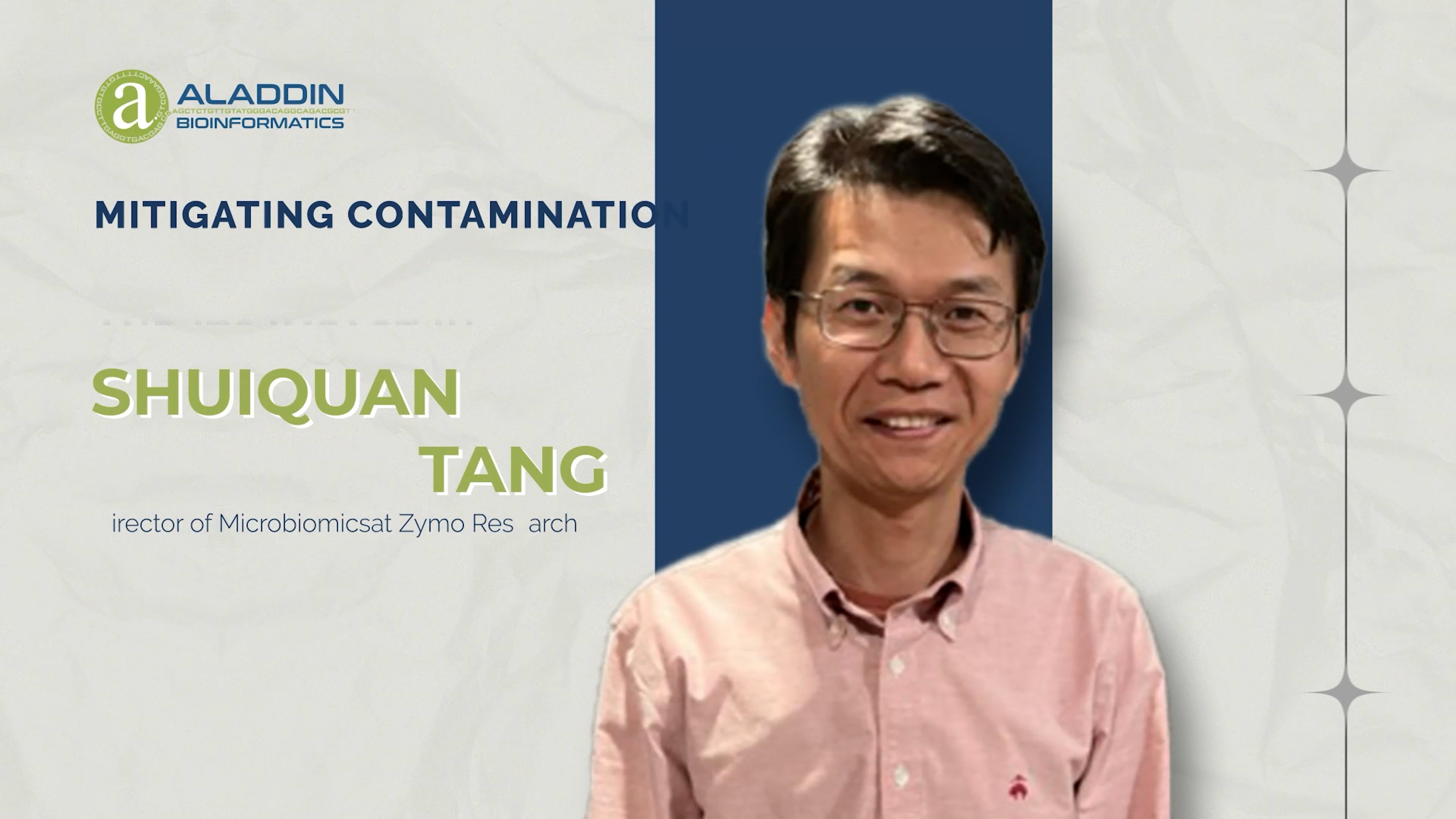 Thumbnail for video: Mitigating Contamination and Its Impact in Microbiome Profiling