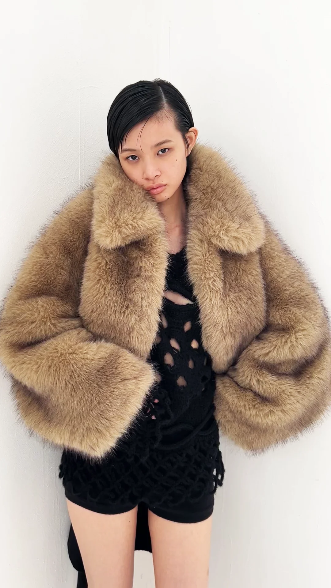 未使用品LEINWANDE / ラインヴァンド「FAUX FUR JACKET」 LEINWANDE （ラインヴァンド）Faux Fur Jacket