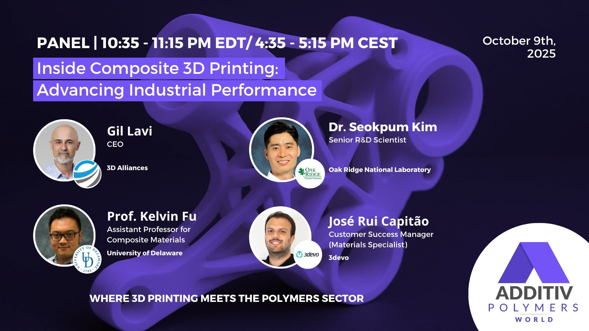 Panel 2 - Inside Composite 3D Printing- Advancing Industrial Performance