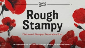 Rough Stampy Distressed Stamped Font, a Font by Graphic Spirit (Thumbnail 2 of 12)
