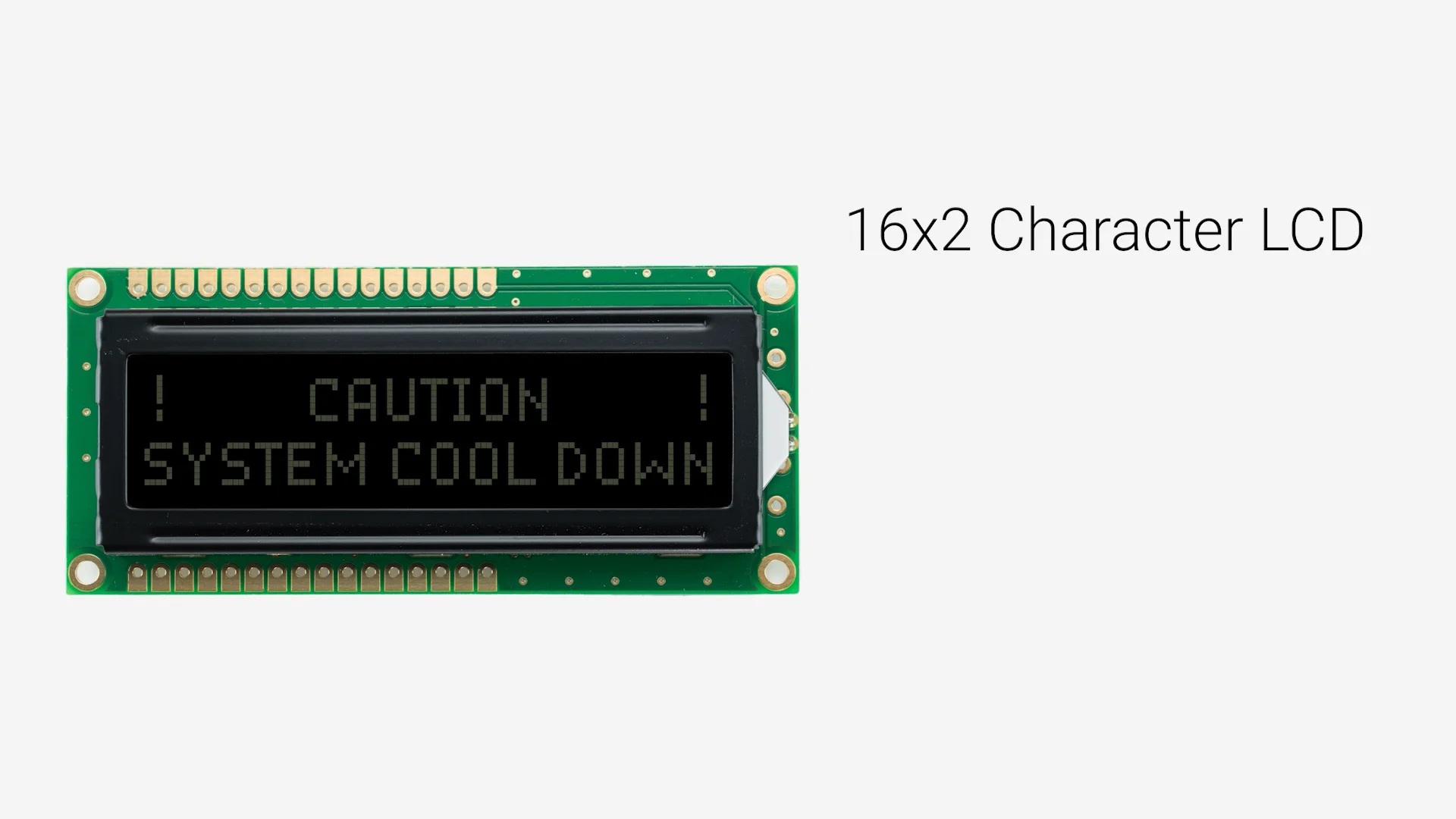 16x2 Character LCD, FSTN- Display K1Z with Side White Backlight